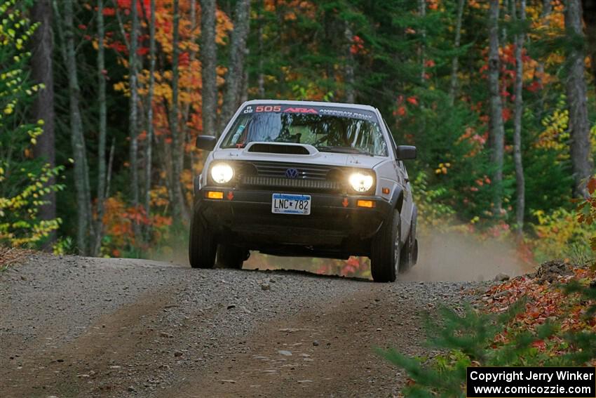 Josh Nykanen / Charlotte Himes VW GTI on SS10, Al's Playground II.