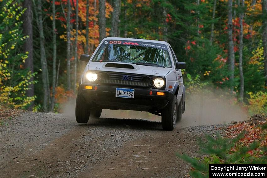 Josh Nykanen / Charlotte Himes VW GTI on SS10, Al's Playground II.