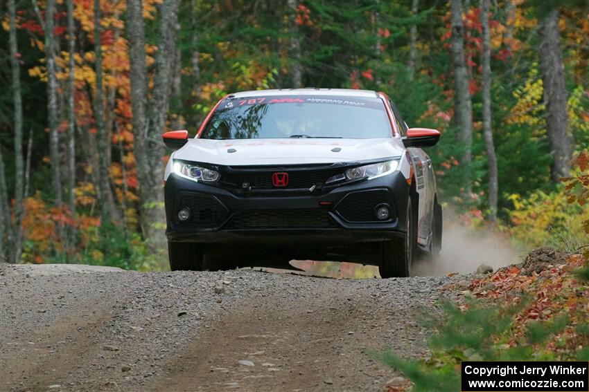 Gabriel Nieves / Oliver Kokenge Honda Civic Hatchback Sport on SS10, Al's Playground II.