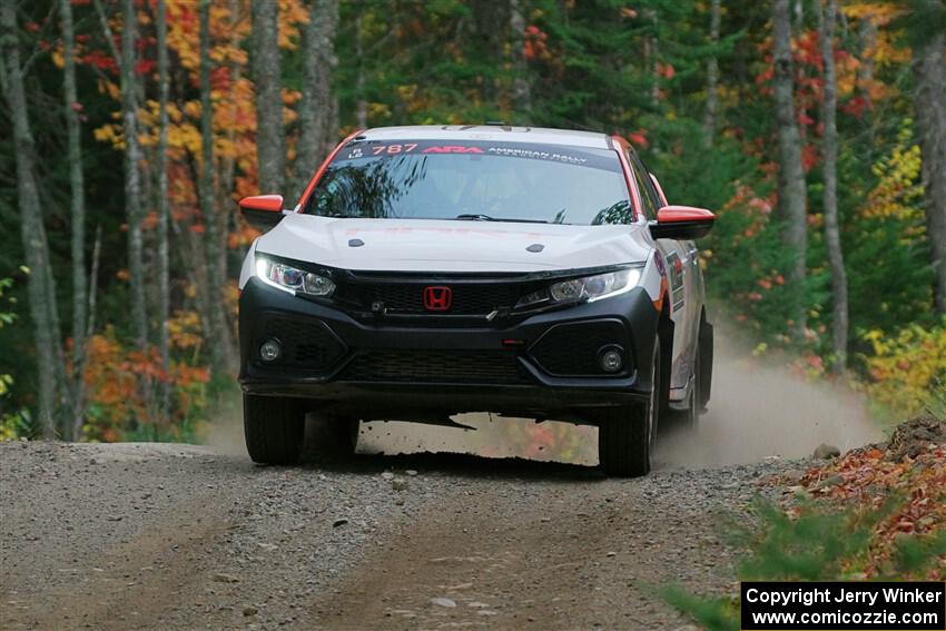 Gabriel Nieves / Oliver Kokenge Honda Civic Hatchback Sport on SS10, Al's Playground II.