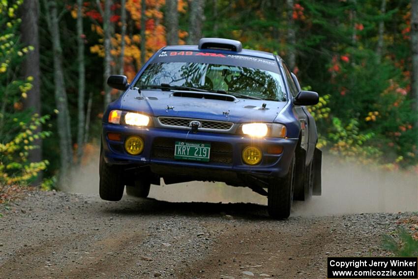 Charles Watson / Logan Bair Subaru Impreza on SS10, Al's Playground II.