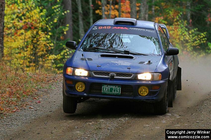 Charles Watson / Logan Bair Subaru Impreza on SS10, Al's Playground II.