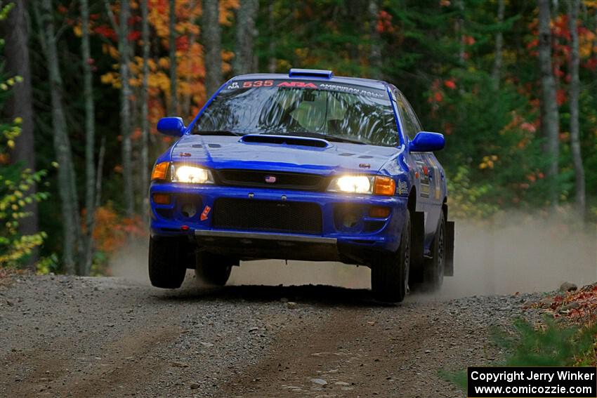 Connor Himes / Elliot Prusi Subaru Impreza on SS10, Al's Playground II.