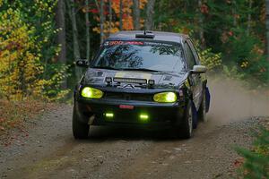 Chase Blakely / Mike Callaway VW GTI GLX on SS10, Al's Playground II.