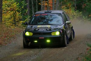 Chase Blakely / Mike Callaway VW GTI GLX on SS10, Al's Playground II.