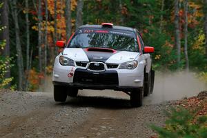 Jason Cook / Maggie Tu Subaru WRX on SS10, Al's Playground II.