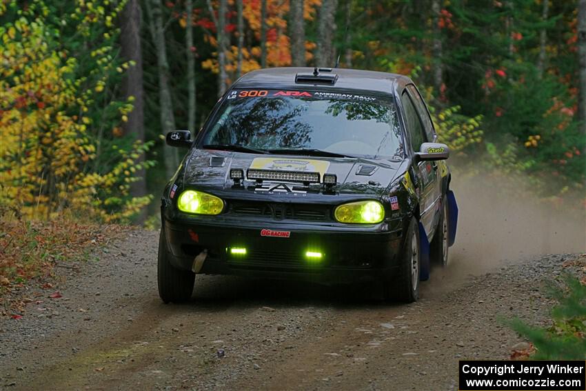 Chase Blakely / Mike Callaway VW GTI GLX on SS10, Al's Playground II.