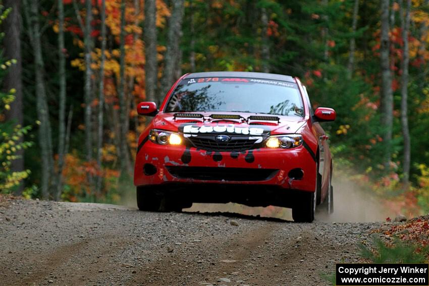 Jess Davids / Eric Frentress Subaru Impreza on SS10, Al's Playground II.