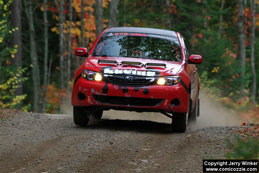 Jess Davids / Eric Frentress Subaru Impreza on SS10, Al's Playground II.