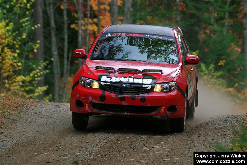 Jess Davids / Eric Frentress Subaru Impreza on SS10, Al's Playground II.