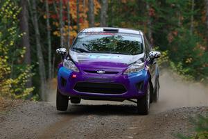 Imogen Thompson / Steve Harrell Ford Fiesta on SS10, Al's Playground II.