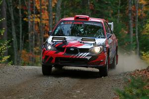 Andrew Layton / Joe Layton Subaru Impreza on SS10, Al's Playground II.