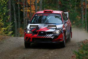 Andrew Layton / Joe Layton Subaru Impreza on SS10, Al's Playground II.