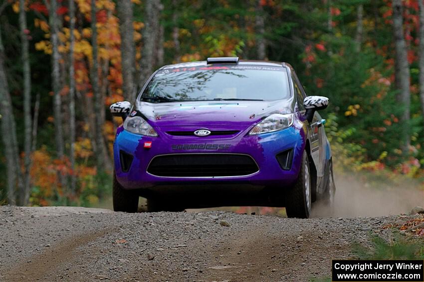 Imogen Thompson / Steve Harrell Ford Fiesta on SS10, Al's Playground II.