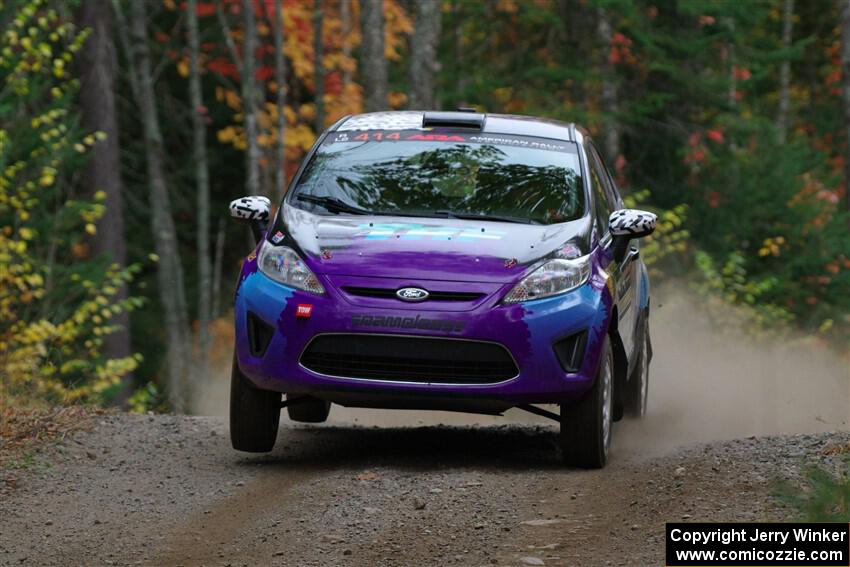 Imogen Thompson / Steve Harrell Ford Fiesta on SS10, Al's Playground II.