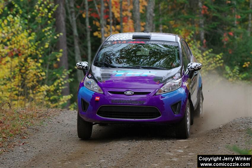 Imogen Thompson / Steve Harrell Ford Fiesta on SS10, Al's Playground II.