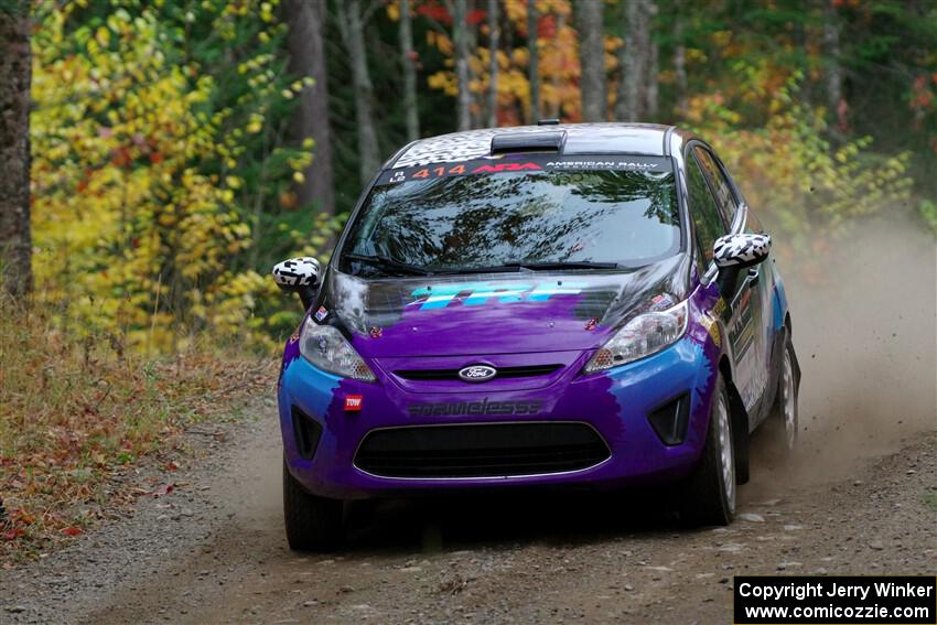 Imogen Thompson / Steve Harrell Ford Fiesta on SS10, Al's Playground II.