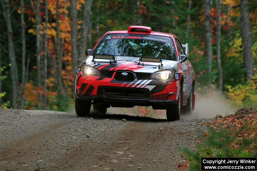 Andrew Layton / Joe Layton Subaru Impreza on SS10, Al's Playground II.