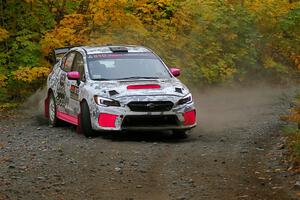 Brad Hayosh / Neil Moser Subaru WRX STi on SS13, Trouble I.