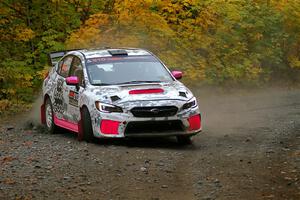 Brad Hayosh / Neil Moser Subaru WRX STi on SS13, Trouble I.