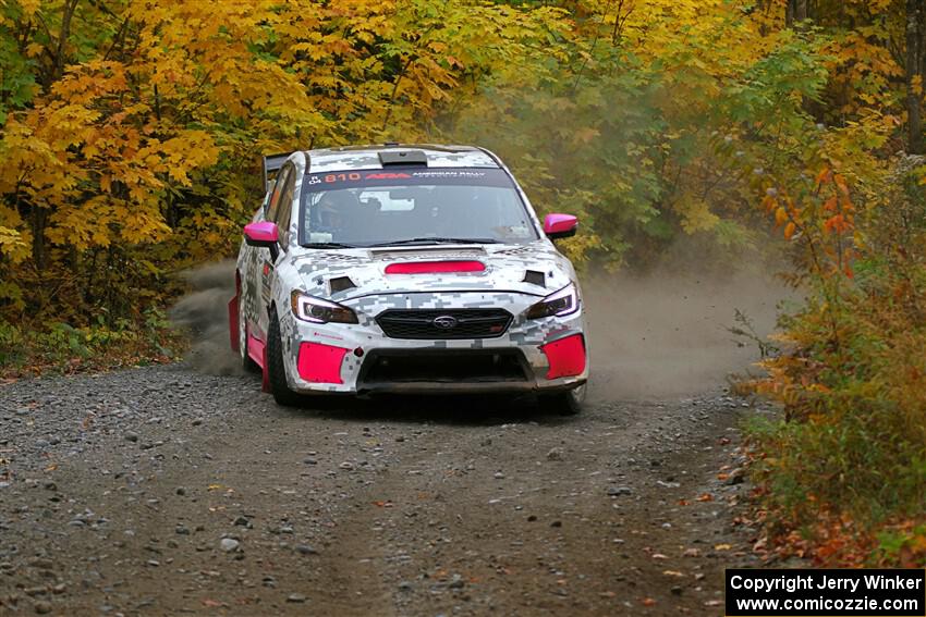 Brad Hayosh / Neil Moser Subaru WRX STi on SS13, Trouble I.