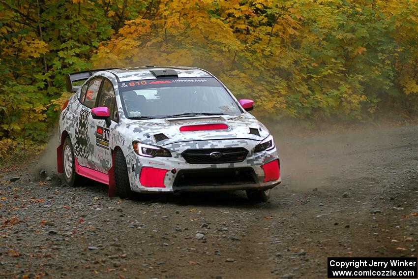 Brad Hayosh / Neil Moser Subaru WRX STi on SS13, Trouble I.