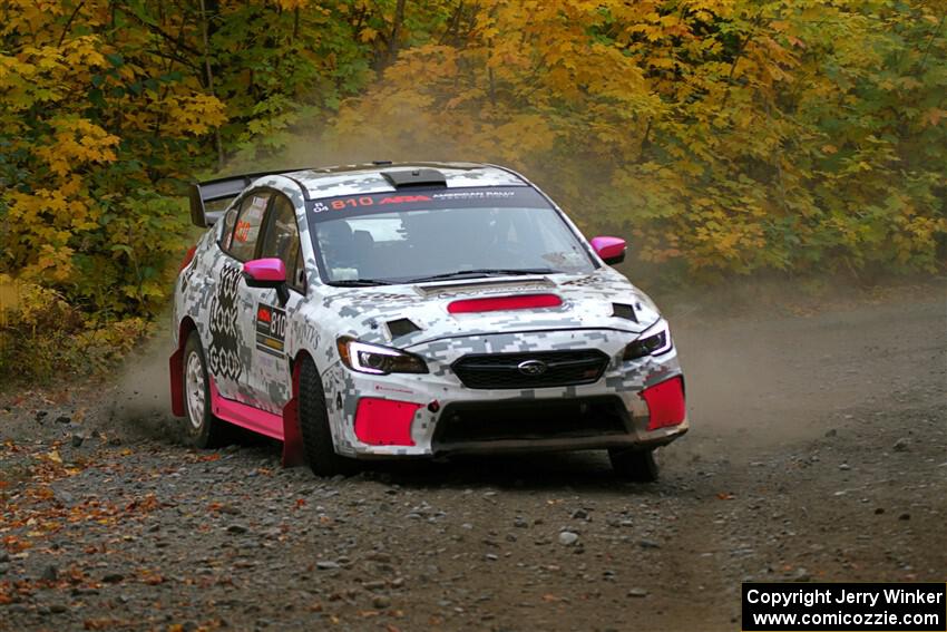 Brad Hayosh / Neil Moser Subaru WRX STi on SS13, Trouble I.