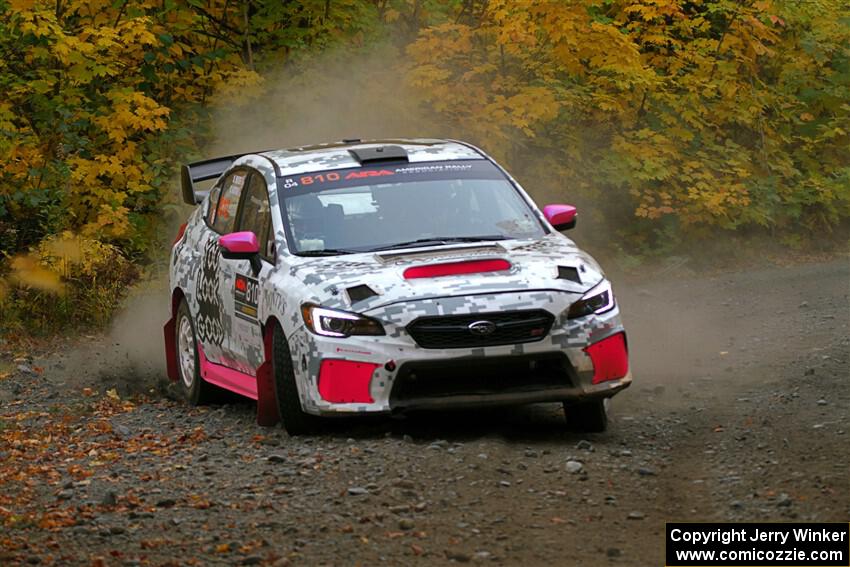 Brad Hayosh / Neil Moser Subaru WRX STi on SS13, Trouble I.