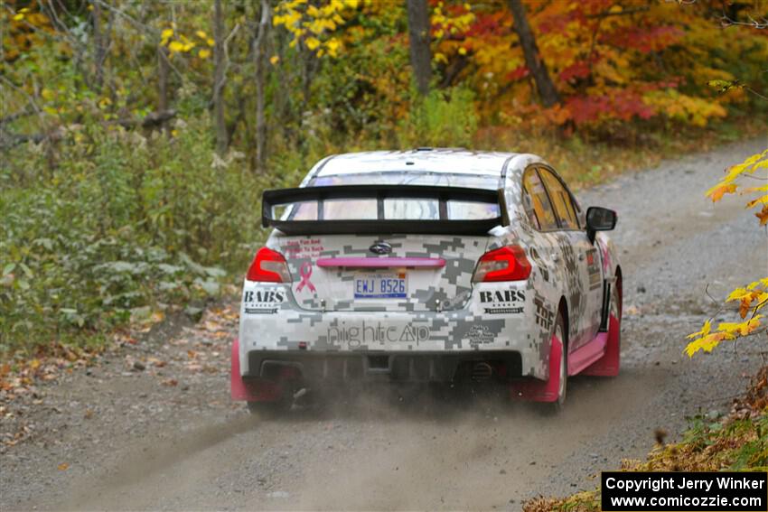 Brad Hayosh / Neil Moser Subaru WRX STi on SS13, Trouble I.