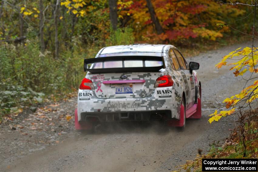 Brad Hayosh / Neil Moser Subaru WRX STi on SS13, Trouble I.