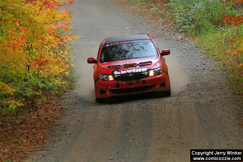 Jess Davids / Eric Frentress Subaru Impreza on SS13, Trouble I.