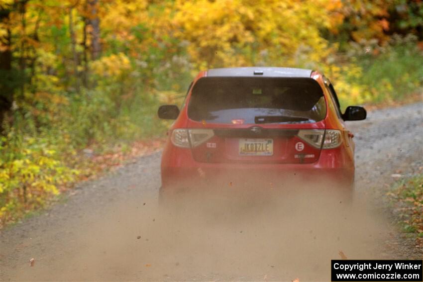 Jess Davids / Eric Frentress Subaru Impreza on SS13, Trouble I.