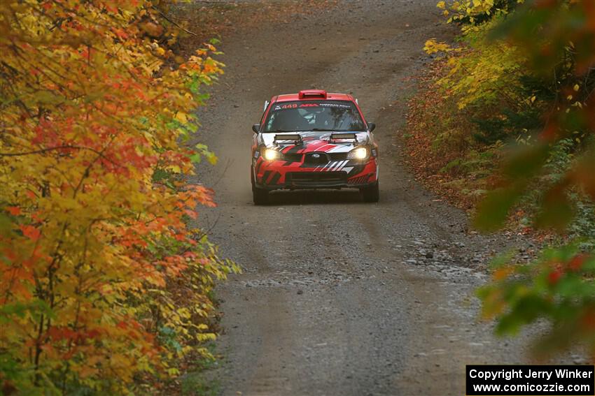 Andrew Layton / Joe Layton Subaru Impreza on SS13, Trouble I.