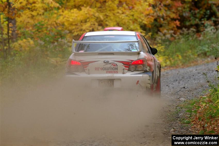 Andrew Layton / Joe Layton Subaru Impreza on SS13, Trouble I.