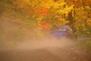 Jimmy Pelizzari / Kate Stevens Subaru WRX on SS15, Double Trouble.