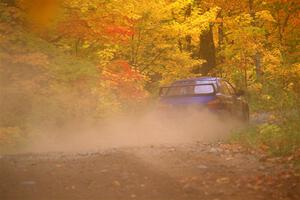 Jimmy Pelizzari / Kate Stevens Subaru WRX on SS15, Double Trouble.