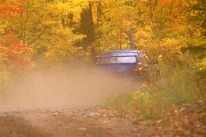 Jimmy Pelizzari / Kate Stevens Subaru WRX on SS15, Double Trouble.