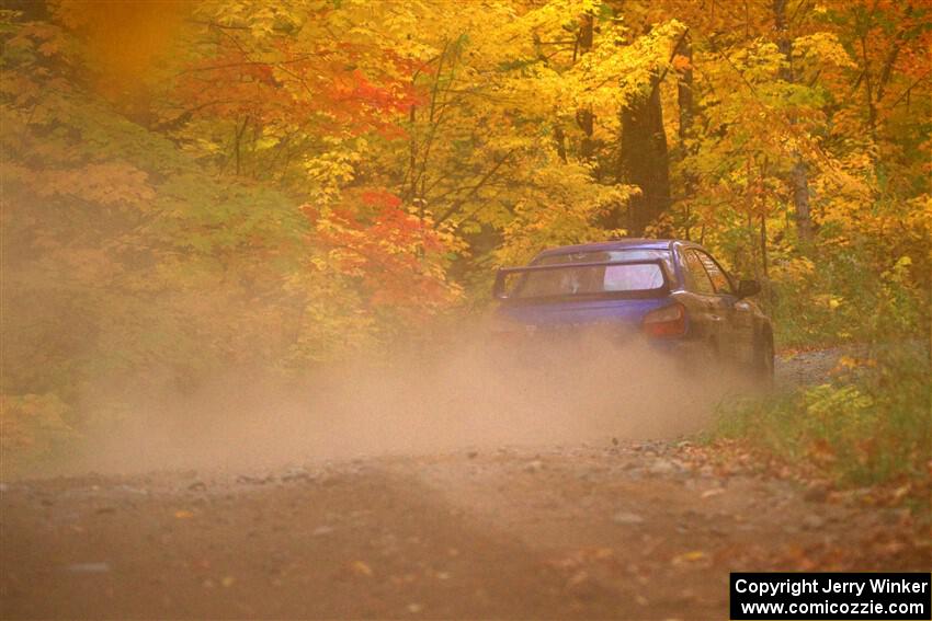 Jimmy Pelizzari / Kate Stevens Subaru WRX on SS15, Double Trouble.