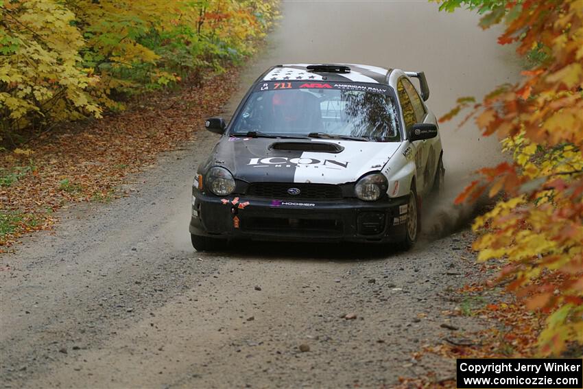 John Farrow / Michael Farrow Subaru WRX on SS15, Double Trouble.