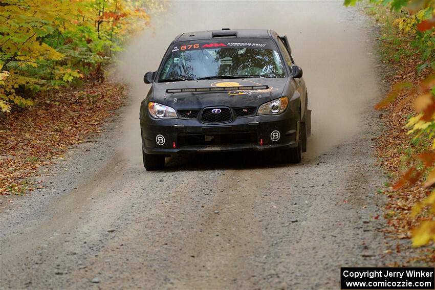 Sam Jacques / Kyle Cooper Subaru Impreza on SS15, Double Trouble.