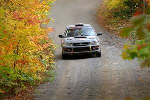 Dylan Gondyke / Zach Stewart Subaru Impreza on SS15, Double Trouble.