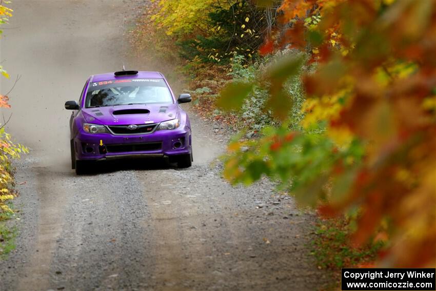 Silas Himes / Aleut Hatfield Subaru WRX STi on SS15, Double Trouble.