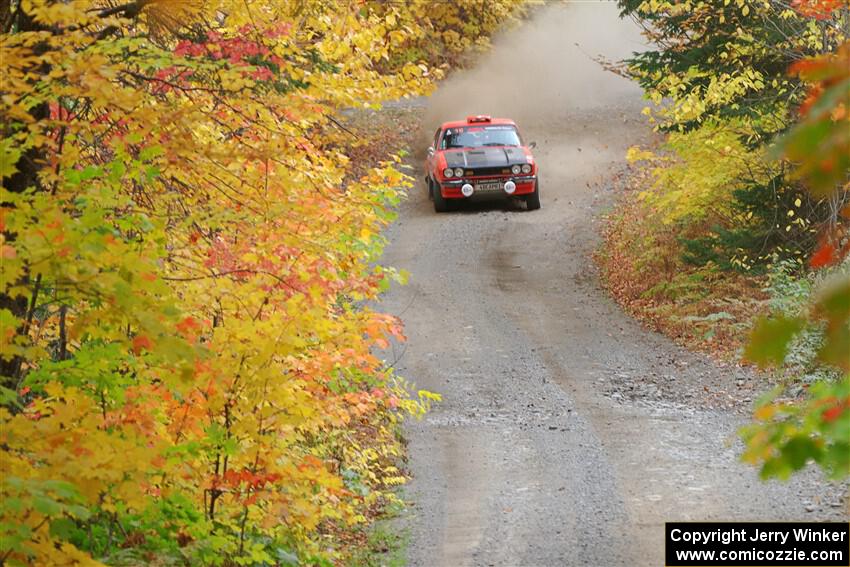 Mike Hurst / Randall Short Ford Capri on SS15, Double Trouble.