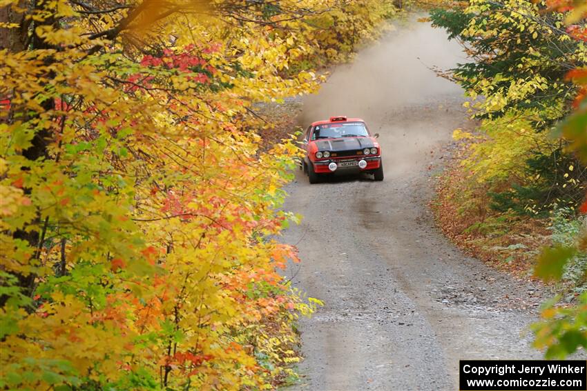 Mike Hurst / Randall Short Ford Capri on SS15, Double Trouble.