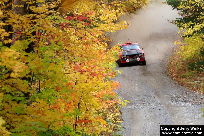 Mike Hurst / Randall Short Ford Capri on SS15, Double Trouble.