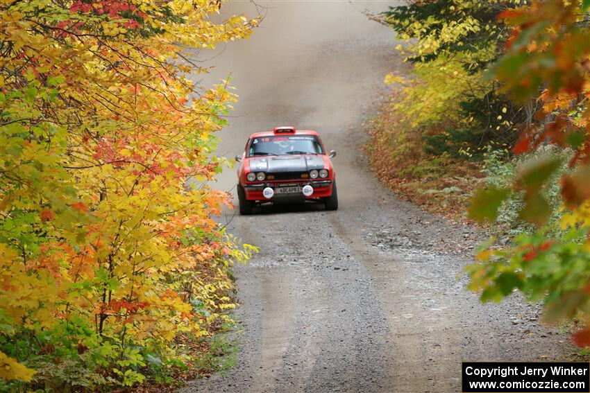 Mike Hurst / Randall Short Ford Capri on SS15, Double Trouble.