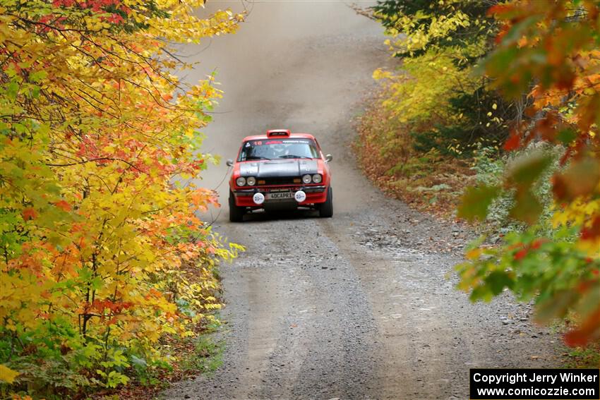 Mike Hurst / Randall Short Ford Capri on SS15, Double Trouble.