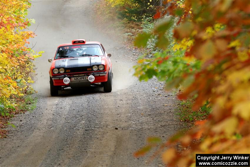 Mike Hurst / Randall Short Ford Capri on SS15, Double Trouble.