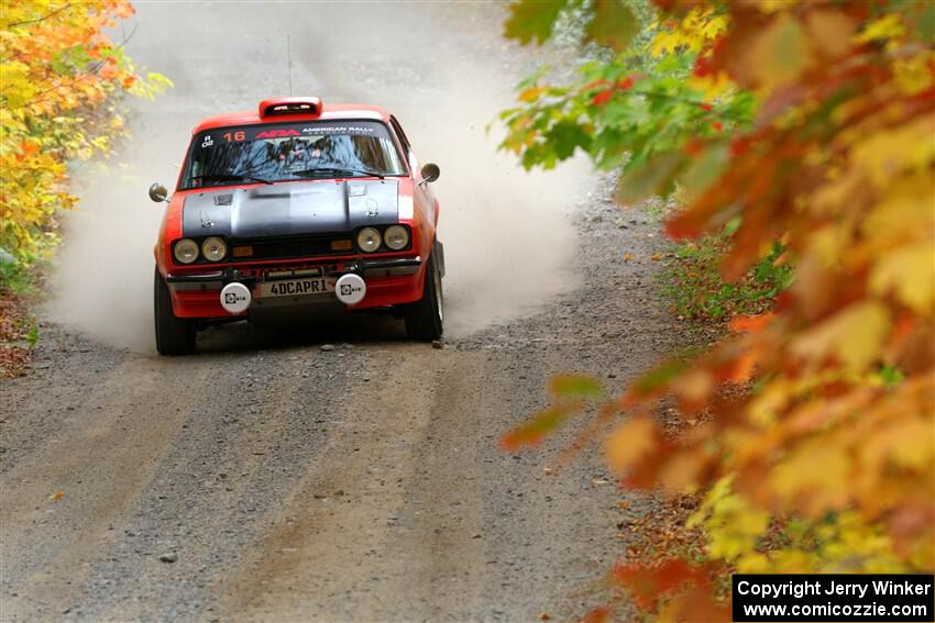 Mike Hurst / Randall Short Ford Capri on SS15, Double Trouble.