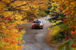 Sumit Panjabi / Zack Goldstein Mitsubishi Lancer Evo X on SS15, Double Trouble.